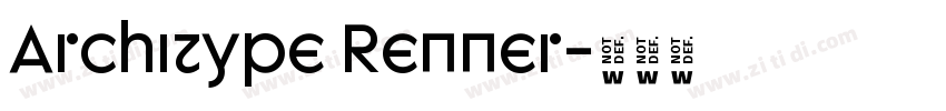 Architype Renner字体转换 Architype Renner字体转换